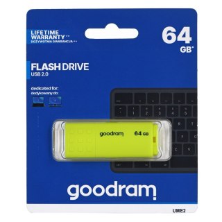 GoodRam Pendrive GoodRam UME2 UME2-0640Y0R11 (64GB; USB 2.0; kolor żółty)