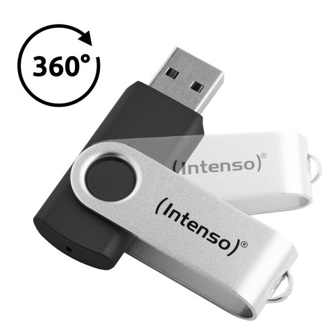 INTENSO Intenso USB 256GB OFFICE LINE 3.2 Gen1 Silver-Black pamięć USB USB Typu-A 3.2 Gen 1 (3.1 Gen 1) Czarny, Srebrny