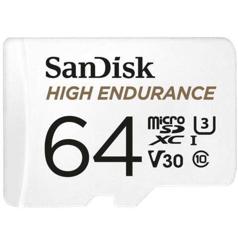 SanDisk High Endurance microSDXC 64GB V30 z adapterem (rejestratory i monitoring)
