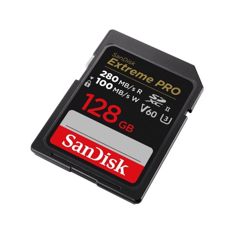 SanDisk KARTA SANDISK EXTREME PRO SDXC 128GB 280/100 MB/s V60 UHS-II