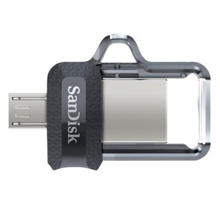 SanDisk Pendrive SanDisk Ultra Dual Drive M3.0 SDDD3-032G-G46 (32GB; microUSB, USB 3.0; kolor szary)