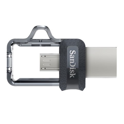 SanDisk Pendrive SanDisk Ultra Dual Drive M3.0 SDDD3-032G-G46 (32GB; microUSB, USB 3.0; kolor szary)