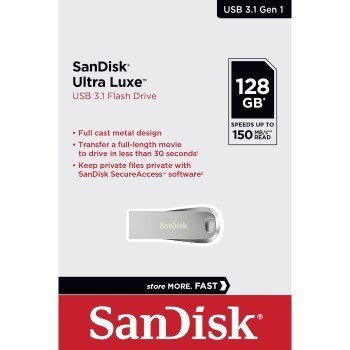 SanDisk Pendrive SanDisk Ultra Lux SDCZ74-128G-G46 (128GB; USB 3.0; kolor srebrny)