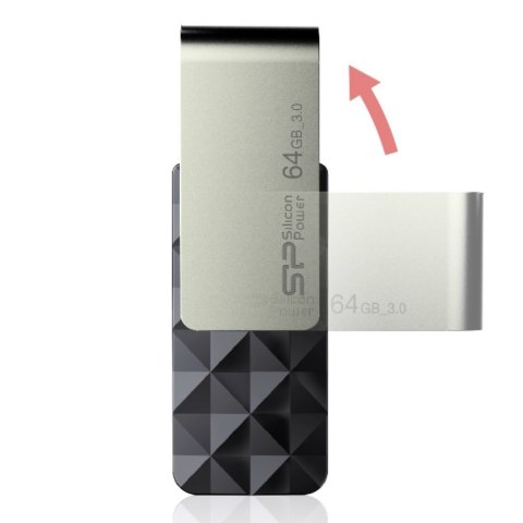 Silicon Power Pendrive Silicon Power Blaze B30 32GB USB 3.1 kolor czarny (SP032GBUF3B30V1K)