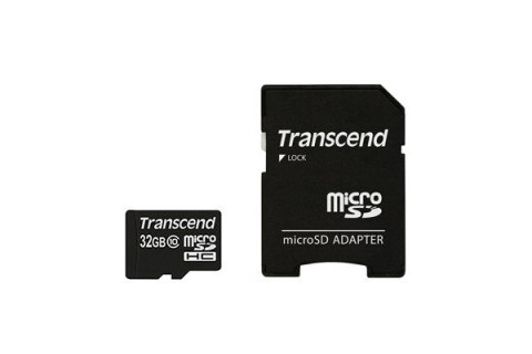 Transcend SD microSD Card 32GB Transcend SDHC Class10 w/adapter