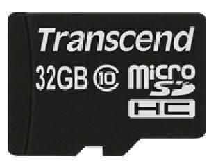 Transcend SD microSD Card 32GB Transcend SDHC Class10 w/adapter