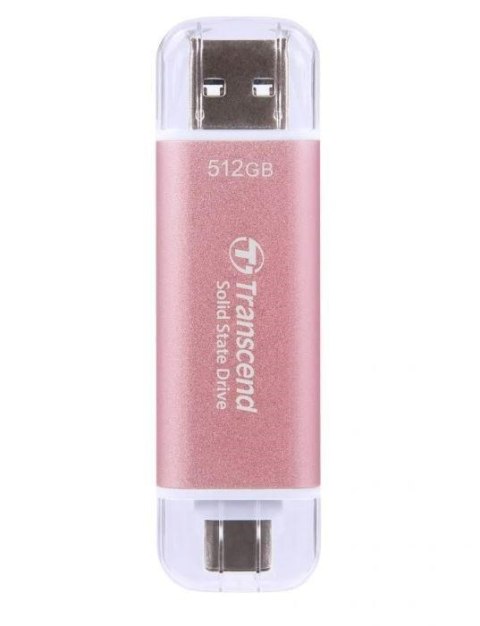 Transcend Transcend ESD310 512 GB USB Type-A na USB Type-C 3.2 Gen 2 (3.1 Gen 2) Różowy