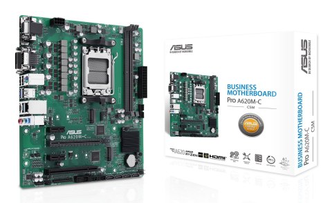 ASUS ASUS PRO A620M-C-CSM AMD A620 Gniazdo AM5 micro ATX