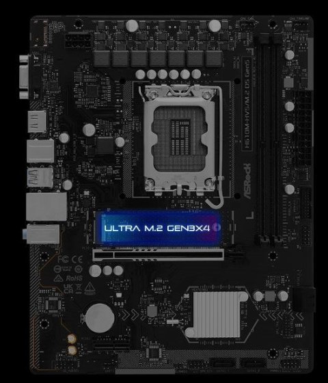 Asrock Płyta główna Asrock H610M-HVS/M.2 D5 GEN5