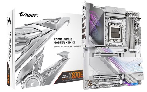 Gigabyte GIGABYTE X870E AORUS MASTER X3D ICE AMD X870E Gniazdo AM5 ATX