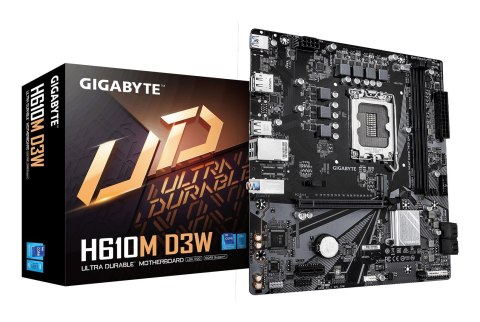 Gigabyte GIGABYTE H610M D3W płyta główna Intel H610 LGA 1700 micro ATX