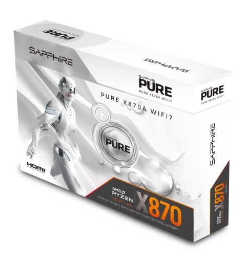 Sapphire Płyta główna SAPPHIRE PURE X870A WIFI 7