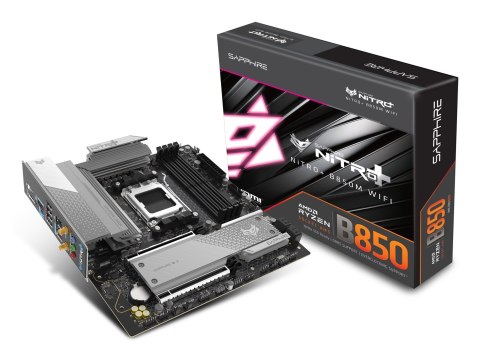 Sapphire Sapphire NITRO+ B850M WIFI AMD B850 Gniazdo AM5 micro ATX