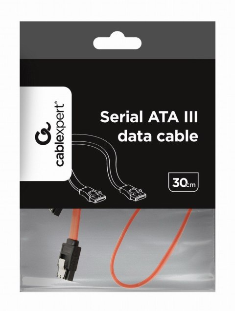 Gembird Kabel Serial ATA metalowy zatrzask 30cm