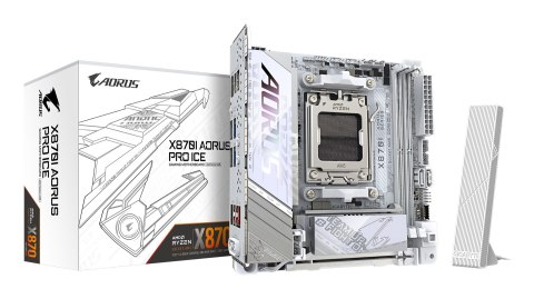 Gigabyte Płyta główna Gigabyte X870I AORUS PRO ICE (X870, AM5, mITX, DDR5)