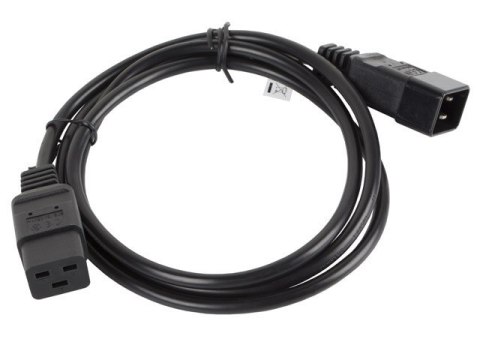 Lanberg Przedłużacz kabla zasilającego IEC 320 C19 - C20 VDE 1.8M VDE czarny