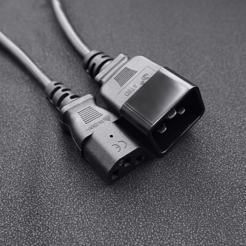 Qoltec Kabel zasilający do UPS | C20/C13 | 1.2m