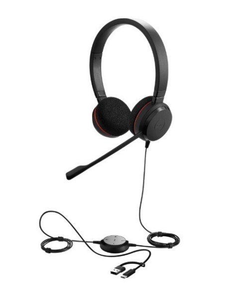 Jabra Słuchawki Evolve 20 USB-A amp C MS Stereo