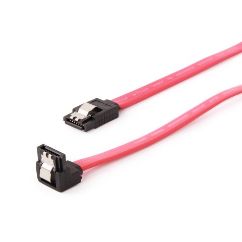 Gembird Kabel do dysków SATA DATA III (6GB/S)10cm metalowe zatrzaski kątowy