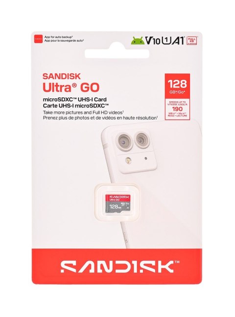 SanDisk Sandisk Ultra Go microSD UHS-I 128GB MicroSD 190MB/s(R)
