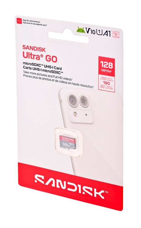 SanDisk Sandisk Ultra Go microSD UHS-I 128GB MicroSD 190MB/s(R)