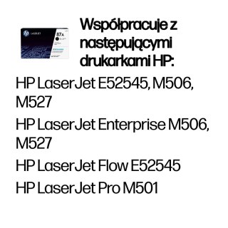 Hewlett-Packard HP 87A oryginalny wkład z czarnym tonerem LaserJet