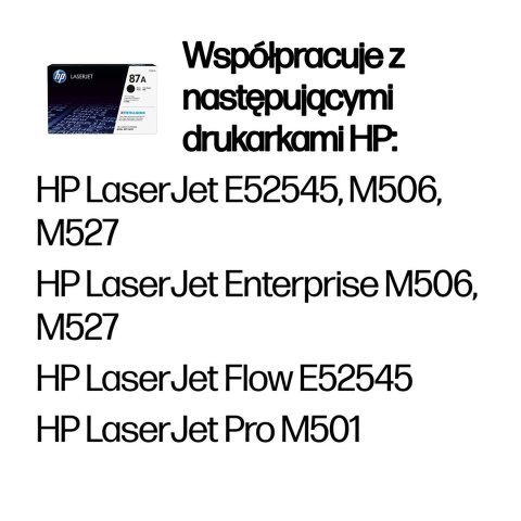 Hewlett-Packard HP 87A oryginalny wkład z czarnym tonerem LaserJet