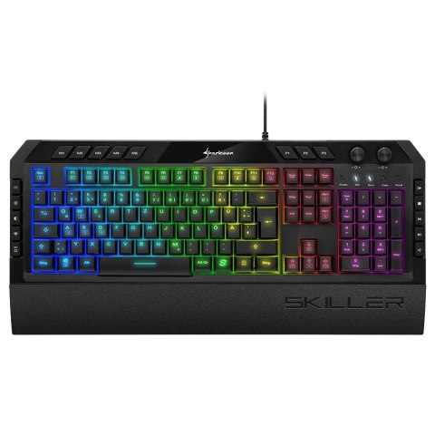 Trust Klawiatura gamingowa Sharkoon Skiller SGK5 USB QWERTZ Niemiecki Czarna