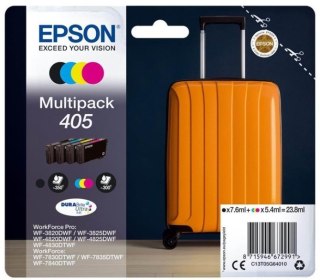 Epson Epson 405 DURABrite Ultra Ink nabój z tuszem 1 szt. Oryginalny Standardowa wydajność Czarny, Cyjan, Purpurowy, Żółty