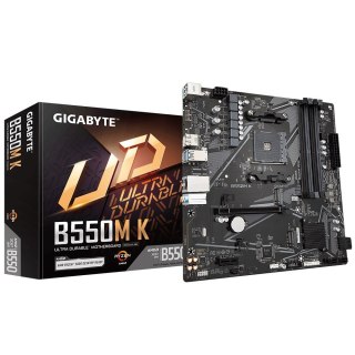 Gigabyte Płyta główna Gigabyte B550M K (AMD Ryzen 5000 Series AM4 CPUs, up to 4733MHz DDR4 (OC), 2xPCIe 3.0 M.2, GbE LAN, USB 3.2 Gen1)