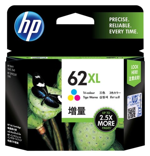 Hewlett-Packard Tusz HP kolor HP 62XL, HP62XL=C2P07AE, 415 str.