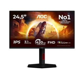 AOC AOC G4 25G4KUR monitor komputerowy 62,2 cm (24.5") 1920 x 1080 px Full HD LED Czarny, Czerwony