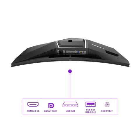 AOC Monitor AOC AGON PRO AG346UCD 86,4cm 34" 3440x1440px Wide Quad HD QD-OLED Czarny, Szary