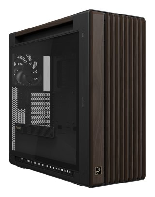 ASUS ASUS ProArt PA602 Wood Edition Modern Black - Tempered Glass Panel Midi Tower Czarny, Drewno