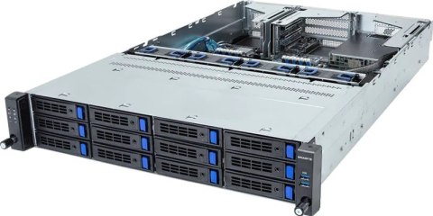 No name GIGABYTE R263-S30-AAH2 Intel C741 LGA 4677 (Socket E) Rack (2U) Czarny, Szary