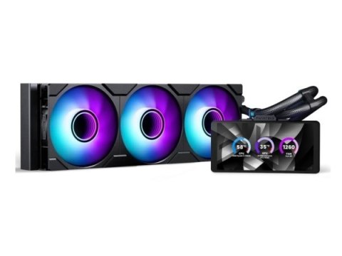 Phanteks Chłodzenie wodne Phanteks Glacier One 360M25 LCD AiO, 6" wyświetlacz - 360mm, czarne