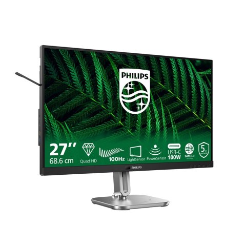 Philips Monitor Philips 27B2G5601/00 27" IPS 16:9 60Hz 4ms 2560x1440 300cd/m2 HDMI:1 Srebro