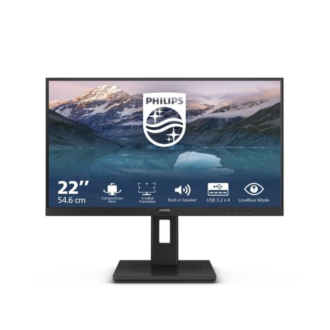 Philips Philips 222S9JML/00 monitor komputerowy 54,6 cm (21.5") 1920 x 1080 px Full HD LCD Czarny