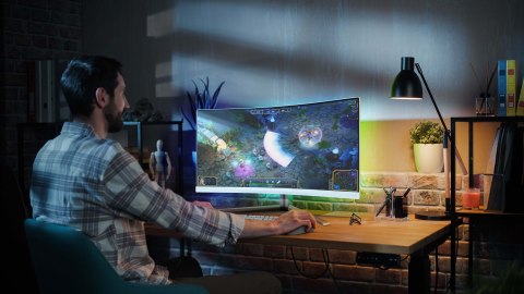 Philips Philips 34M2C5501A/00 monitor komputerowy 86,4 cm (34") 3440 x 1440 px Wide Quad HD LCD Biały