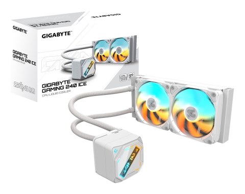 Gigabyte GIGABYTE GAMING 240 ICE Procesor Chłodnica cieczy all-in-one 12 cm Biały
