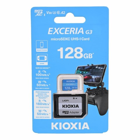 KIOXIA KIOXIA Exceria Plus 128GB microSD G2 UHS I U3 V30 with adapter