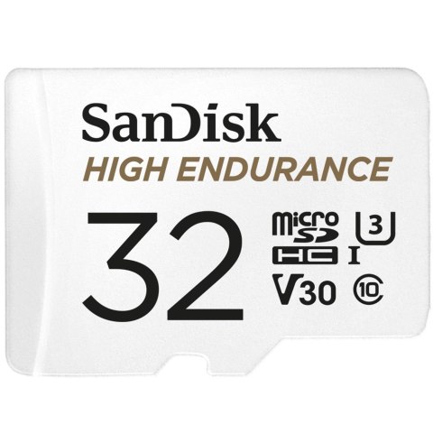 SanDisk High Endurance microSDHC 32GB V30 z adapterem (rejestratory i monitoring)