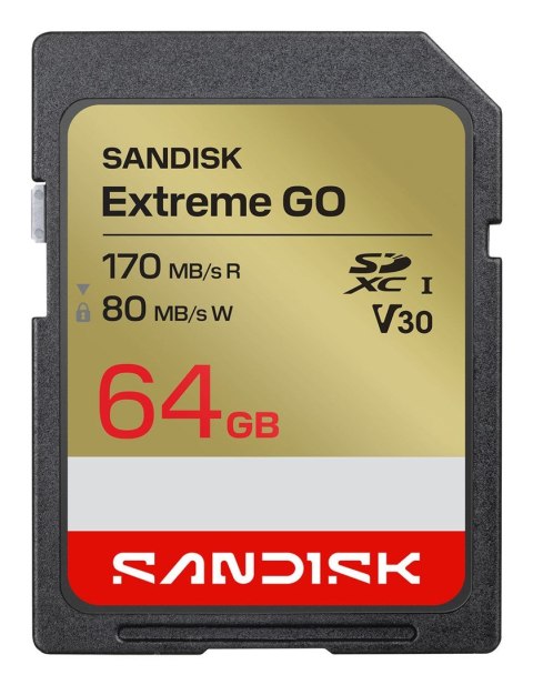 SanDisk Sandisk Extreme Go SD UHS-I 64GB SD 170MB/s(R) / 80MB/s(W)
