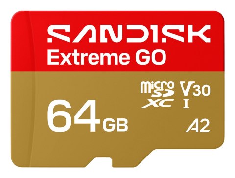 SanDisk Sandisk Extreme Go microSD UHS-I 64GB MicroSD 170MB/s(R) / 80MB/s(W)