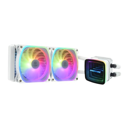 ENERMAX Enermax Cieczowy Chłodzenie Procesora Aquafusion ADV 240mm RGB Biały