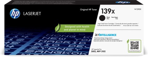 Hewlett-Packard HP LaserJet Oryginalny wkład z czarnym tonerem o wysokiej wydajności 139X