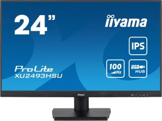 IIYAMA Monitor 24 cale XU2493HSU-B7, IPS, HDMI, DP, 2x2W, USBx2, 300cd