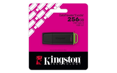 Kingston KINGSTON 256GB Portable USB 3.2 Gen 1 DataTraveler Exodia Black/Green