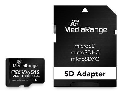 No name MediaRange MR947 pamięć flash 512 GB MicroSDXC UHS-I Klasa 10