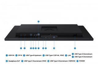 Samsung Monitor 27 cali Viewfinity S80HF IPS 5120x2880 5K 16:9 1xHDMI 1xDP 3xUSB-A 1xUSB-C Easy Connection 5ms 60Hz HAS+PIV płaski 2Yd2d